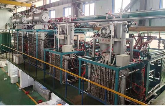 تقنية البخار والتشكيل المبتكرة خط تشكيل الشكل الرغوة EPS للصندوق الأسماك الرغوة