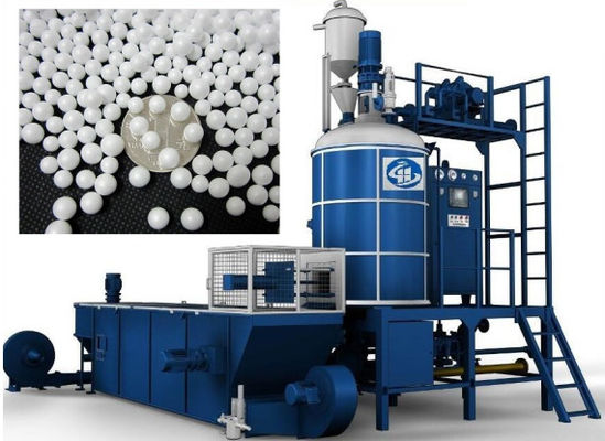 الأزرق / الأخضر EPS EPP الرغوة ماكينة التوسع المسبق أوتوماتيكية أرضية من الصين